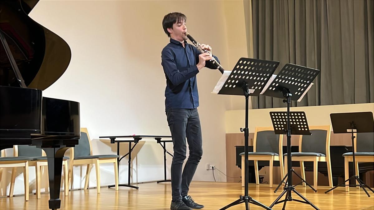 Tóth Domonkos a klarinétverseny III. helyezettje
