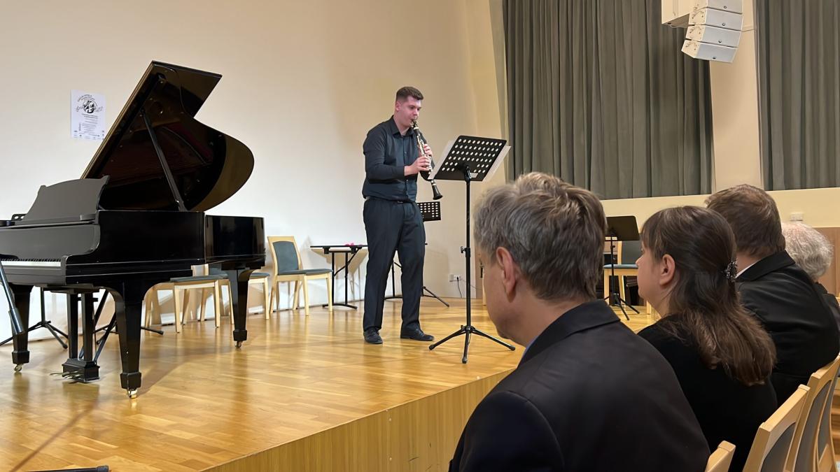 Zsupos József a klarinétverseny II. helyezettje